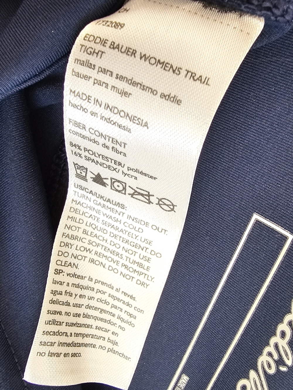 EDDIE BAUER Navy Trail Tight - Picture 6 of 6